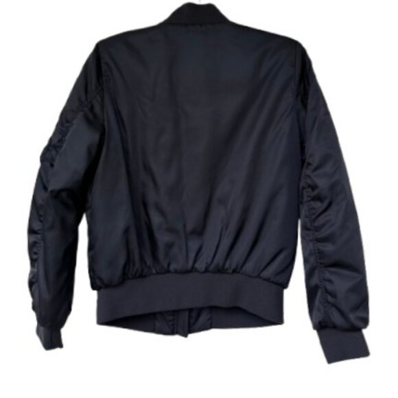 The Group Babaton Gilman bomber jacket navy blue women's size M - Picture 3 of 4